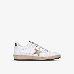 Кожаные низкие кеды Ballstar 80608 Golden Goose, белый r03966746 | white/oth