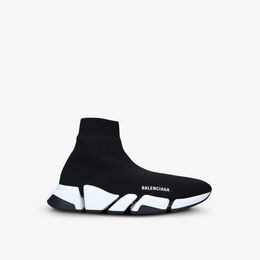 Мужские кроссовки эластичной вязки Speed 20 Balenciaga, черный r03811931 | blk/white
