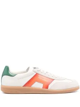 Santoni colourblock panelled sneakers 22242444