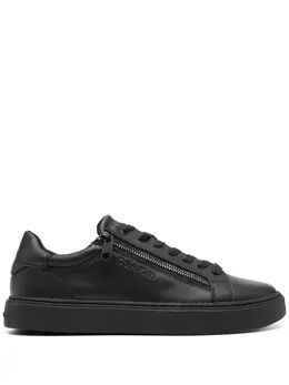 Calvin Klein logo-debossed leather sneakers 20259771