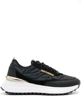 Just Cavalli zebra-print panelled sneakers 22077877