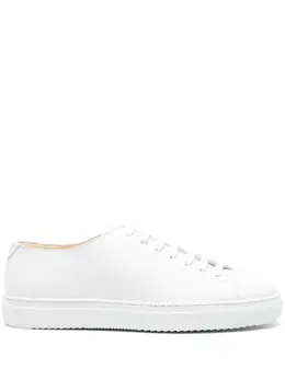 Doucal's grained leather lace-up sneakers 22594663