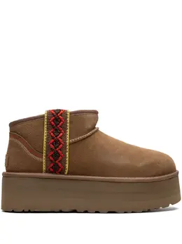 Ugg Classic Ultra Mini Braid platform "Chestnut" boots 22743904