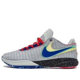 Кроссовки Nike LeBron 20 'Nike Lifer', цвет light silver / hyper royal-lemon chiffon-safety orange dj5423-002 | light silver / hyper royal-lemon chiffon-safety orange