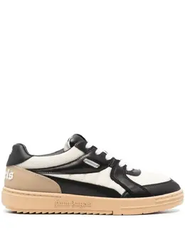 Palm Angels University panelled leather sneakers 21490452