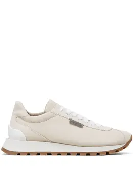 Brunello Cucinelli Monili-chain suede sneakers 22392817