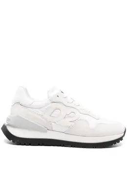 Dsquared2 logo-patch leather lace-up sneakers 21572971