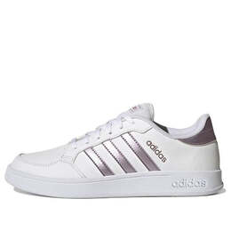 Кроссовки (WMNS) Adidas Breaknet Tennis Shoes 'White Matte Purple Metallic', белый gx4323 | cloud white / matt purple met. / purple