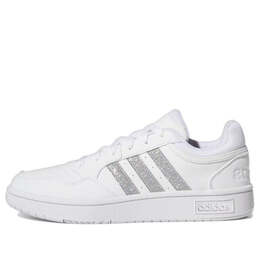 Кроссовки (WMNS) Adidas Neo Hoops 3.0 Low Cut Tennis Shoes 'White Silver Metallic', белый gy1912 | cloud white / silver metallic / cloud white