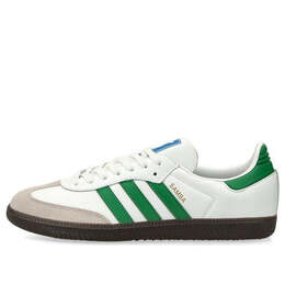 Кроссовки Adidas Samba OG 'White Green', белый ig1024 | footwear white/green/supplier color