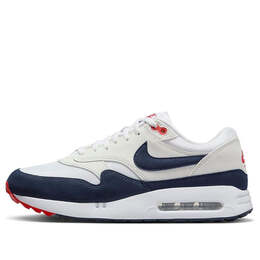 Кроссовки Nike Air Max 1 '86 OG Golf 'Midnight Navy Track Red', цвет photon dust/midnight navy-white-track red dv1403-001 | photon dust/midnight navy-white-track red