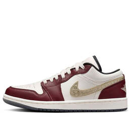 Nike Кроссовки (WMNS) Air Jordan 1 Low SE 'Chinese New Year', цвет sail/metallic gold grain/dark team red/dark smoke grey/dark team red fj5735-100 | sail/metallic gold grain/dark team red/dark smoke grey/dark team red