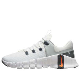 Кроссовки Nike Free Metcon 5 'White Bright Mandarin', белый dv3949-101 | summit white/light silver/iron grey/bright mandarin