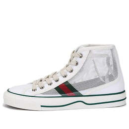 Кроссовки (WMNS) Gucci Tennis 1977 High Top Sneakers 'Mesh White', белый 663579-2wb10-9070 | white/red/green