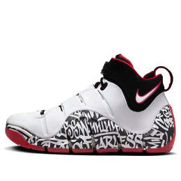 Кроссовки Nike Zoom LeBron 4 'Graffiti', белый dj4888-100 | white/white-black-university red