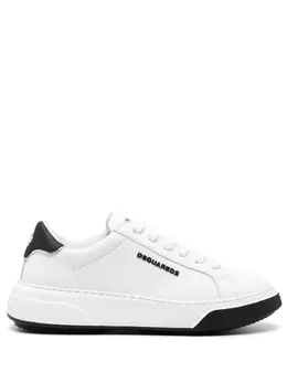 Dsquared2 embossed-logo leaf-print sneakers 21454980