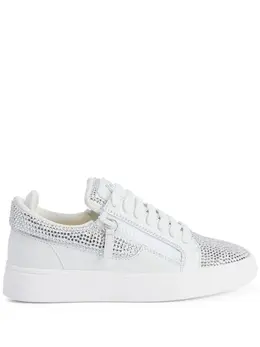Giuseppe Zanotti GZ94 rhinestone-embellished leather sneakers 20104059
