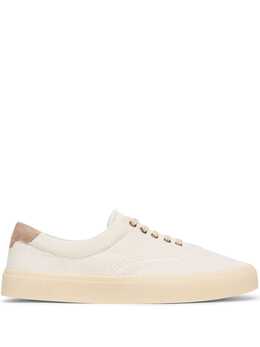 Brunello Cucinelli branded heel-counter cotton sneakers 22284408