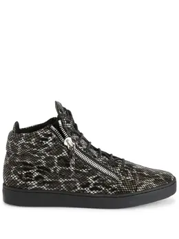 Giuseppe Zanotti Kriss leopard-print hi-top sneakers 22053388
