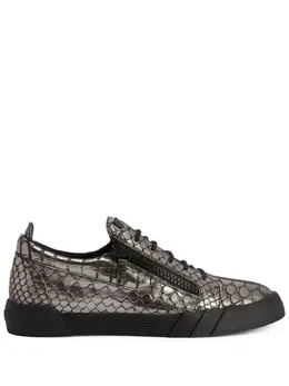 Giuseppe Zanotti The Shark 5.0 metallic low-top sneakers 20105059