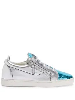 Giuseppe Zanotti Nicki metallic leather sneakers 20102927
