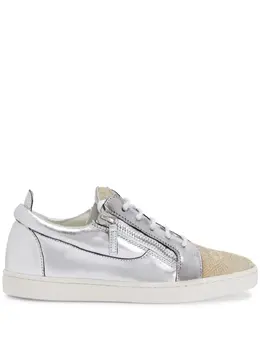 Giuseppe Zanotti Nicki metallic leather sneakers 20101940