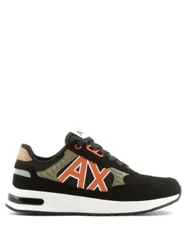 Armani Exchange logo-embellished suede sneakers 20660110