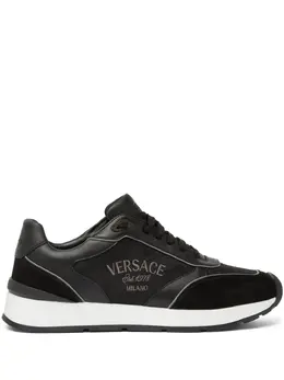 Versace logo-embroidered panelled sneakers 22099801