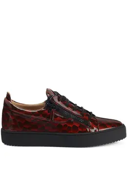 Giuseppe Zanotti Frankie geometric-pattern glazed sneakers 20105133