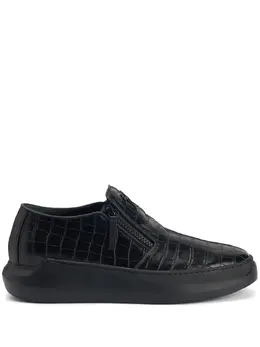 Giuseppe Zanotti Conley leather zip-up sneakers 20103761