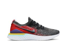 Кроссовки Nike Epic React Flyknit 2 'Black University Red', черный bq8928 007 | black