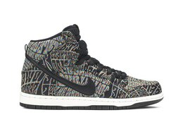 Кроссовки Nike SB Dunk High Premium 'Psychedelic', черный 313171 029 | black