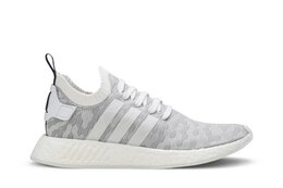 Кроссовки Adidas Wmns NMD_R2 Primeknit 'White Black Pink', белый by9520 | white
