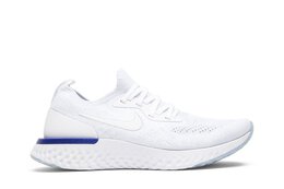 Кроссовки Nike Wmns Epic React Flyknit 'White Racer Blue', белый aq0070 100 | white