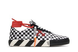 Кроссовки Off-White Off-White Vulc Low Top 'Checkered Black White', белый omia085e18351001 9900 | white