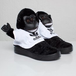 Кроссовки Adidas Jeremy Scott 'Gorilla', черный v24424 | black