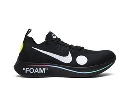 Кроссовки Nike Off-White x Zoom Fly Mercurial Flyknit 'Black', черный ao2115 001 | black