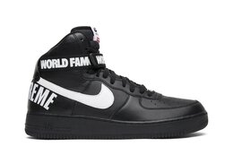 Кроссовки Nike Supreme x Air Force 1 High SP 'Black', черный 698696 010 | black