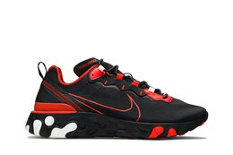 Кроссовки Nike React Element 55 'Script Swoosh', черный ck9285 001 | black