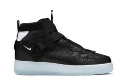 Кроссовки Nike Air Force 1 Mid Utility 'Black Half Blue', черный aq9758 001 | black