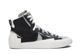 Кроссовки Nike sacai x Blazer Mid 'Black Grey', черный bv0072 002 | black