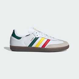 Кеды Adidas Samba OG, белый/желтый/красный/темно-зеленый ih3118 | footwear white/yellow/college green