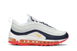 Кроссовки Nike Wmns Air Max 97 'Platinum Navy Orange', белый 921733 015 | white