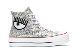 Кроссовки Converse Chiara Ferragni x Wmns Chuck Taylor All Star 'Lift Silver', серебряный 563828c | silver