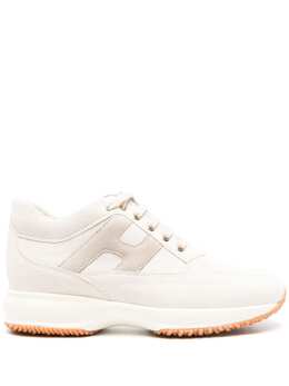 Hogan logo-patch suede-panelled sneakers 22660152