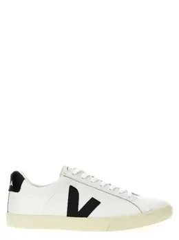 Veja-Esplar Logo Sneakers Bianco/Nero-Donna 52188469100884