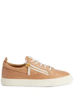 Giuseppe Zanotti Gail snakeskin-effect leather sneakers 22929584