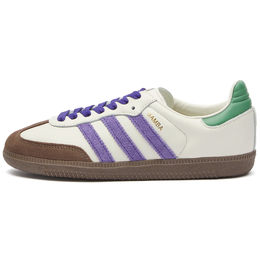 Кроссовки Adidas Samba OG, белый/фиолетовый id8349 | off white, collegiate purple & pre loved green