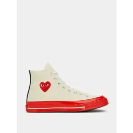 Кеды Converse Comme des Garcons Play Chuck 70 Hi, размер 37,5 EU, красный/бежевый 103635352492