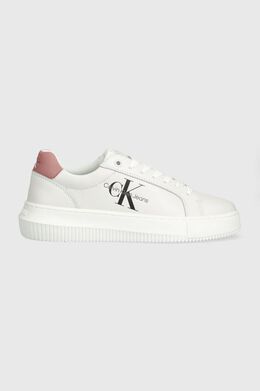 Кожаные кроссовки YW0YW00823 CHUNKY CUPSOLE MONOLOGO W Calvin Klein Jeans, белый ppyx-obd00t_00j | biały